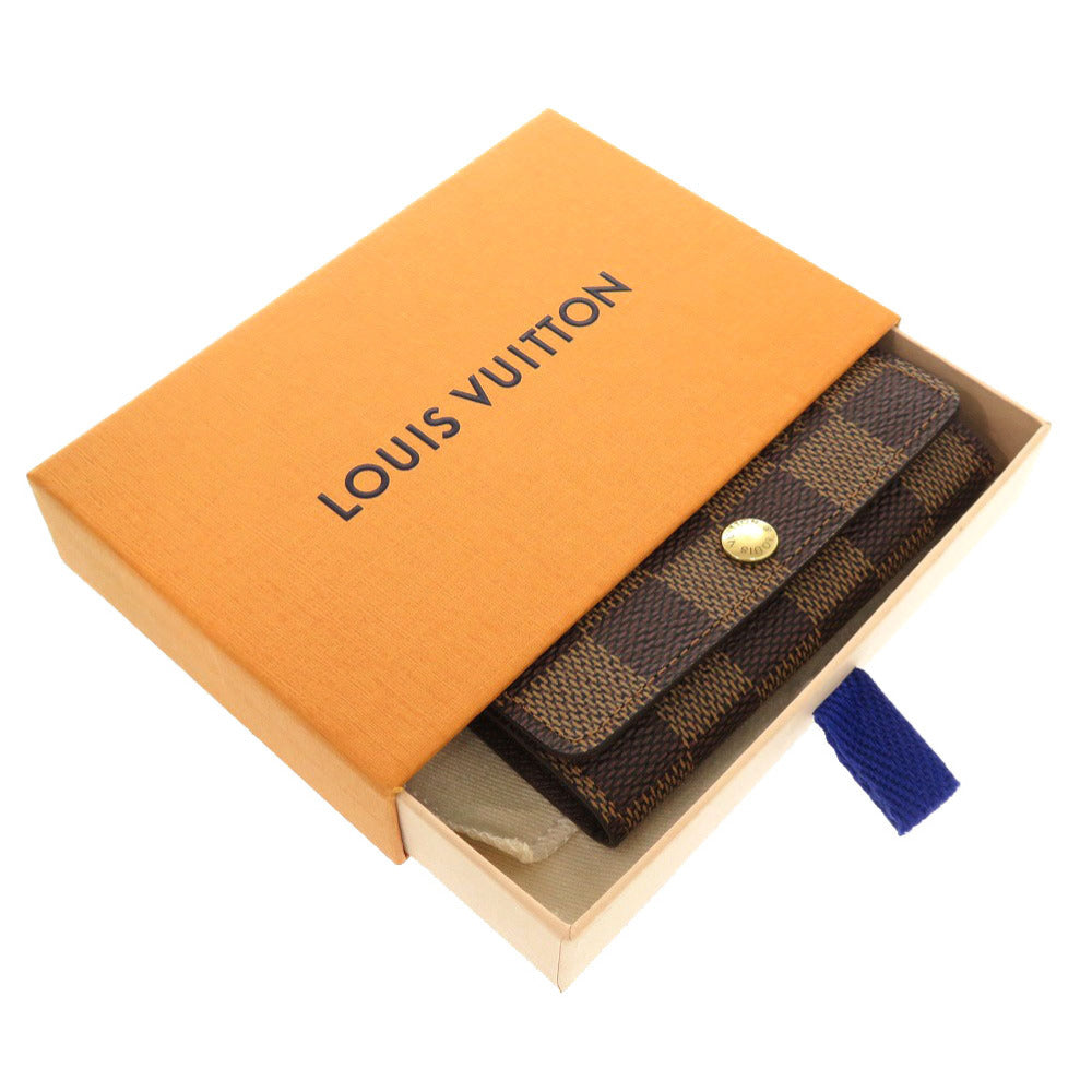 LOUIS VUITTON Key case Key holder  N62631 Damier canvas Brown Damier Multicles4 Women Used Authentic