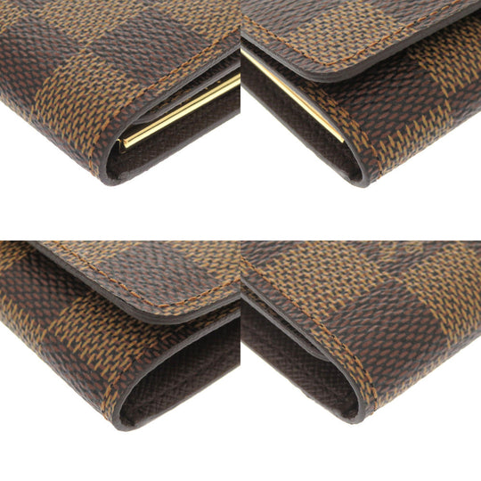 LOUIS VUITTON Key case Key holder  N62631 Damier canvas Brown Damier Multicles4 Women Used Authentic