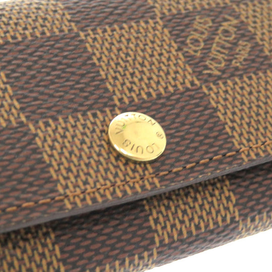 LOUIS VUITTON Key case Key holder  N62631 Damier canvas Brown Damier Multicles4 Women Used Authentic