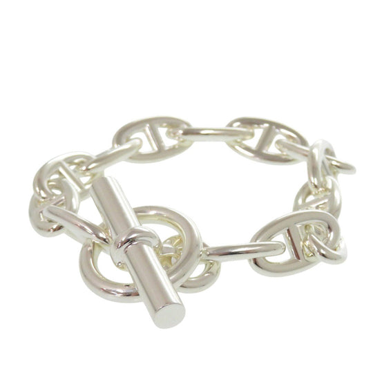 HERMES bracelet Silver925 Silver Chene Dunkle GM 13 frames unisex(Unisex) Used Authentic