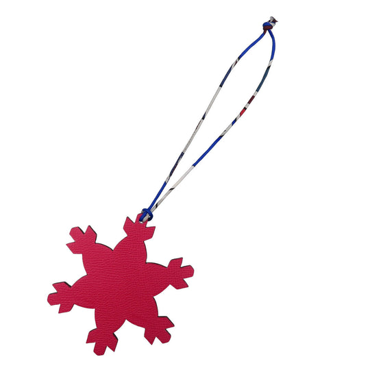 HERMES key ring Epsom, Silk pink Petite Ash Snowflake Women Used Authentic