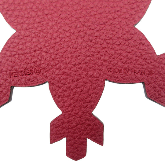 HERMES key ring Epsom, Silk pink Petite Ash Snowflake Women Used Authentic