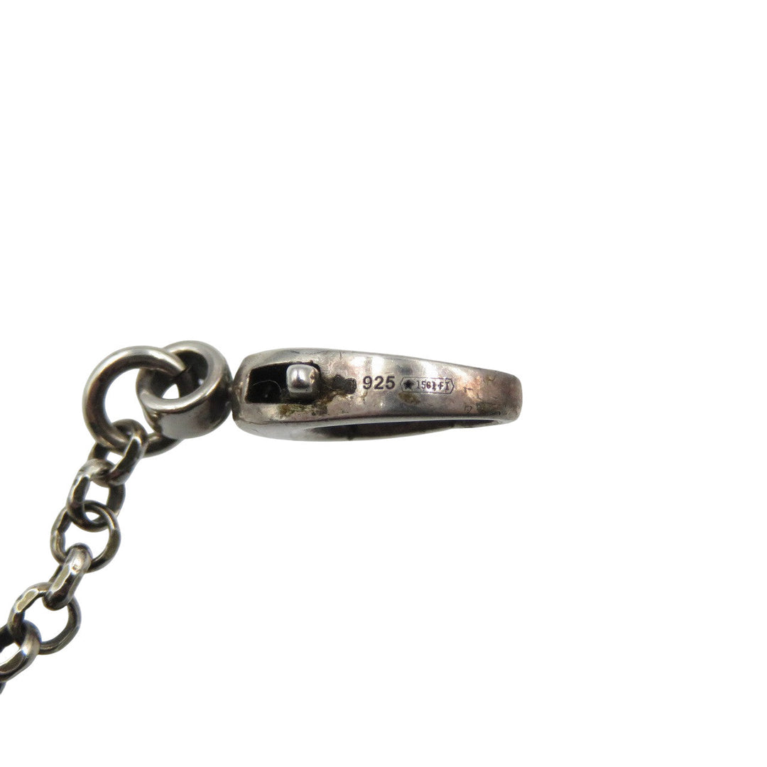 GUCCI Necklace Silver925 Silver Arabesque Double G Key unisex(Unisex) Used Authentic