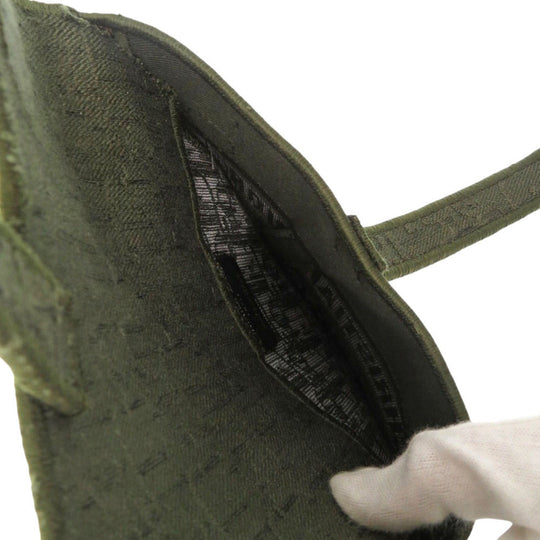 Christian Dior Waist bag canvas khaki Saddle bag Women Used Authentic