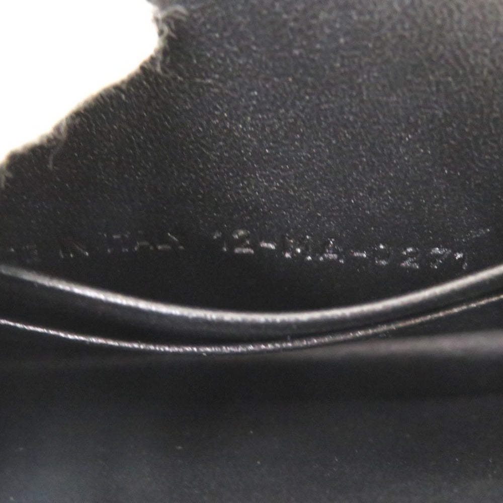 Christian Dior Waist bag Calfskin black Chain wallet Canage Caro pouch Women Used Authentic