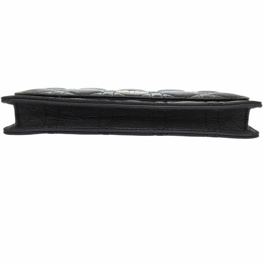 Christian Dior Waist bag Calfskin black Chain wallet Canage Caro pouch Women Used Authentic