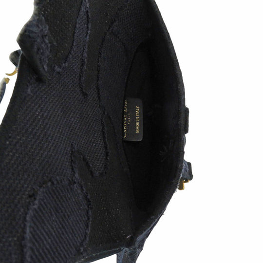 Christian Dior Waist bag canvas Navy Saddle bag Women Used Authentic