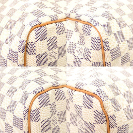 LOUIS VUITTON Boston Duffel bag N41429 Damier Azur Canvas white Keepall bandouliere55 Women(Unisex) Used Authentic