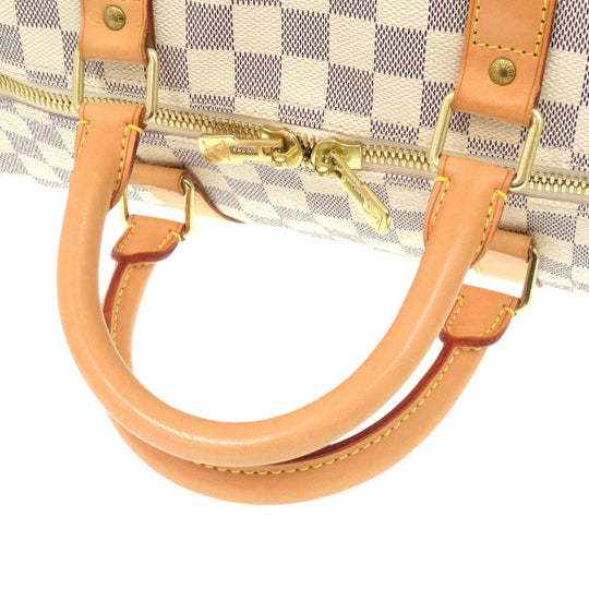 LOUIS VUITTON Boston Duffel bag N41429 Damier Azur Canvas white Keepall bandouliere55 Women(Unisex) Used Authentic