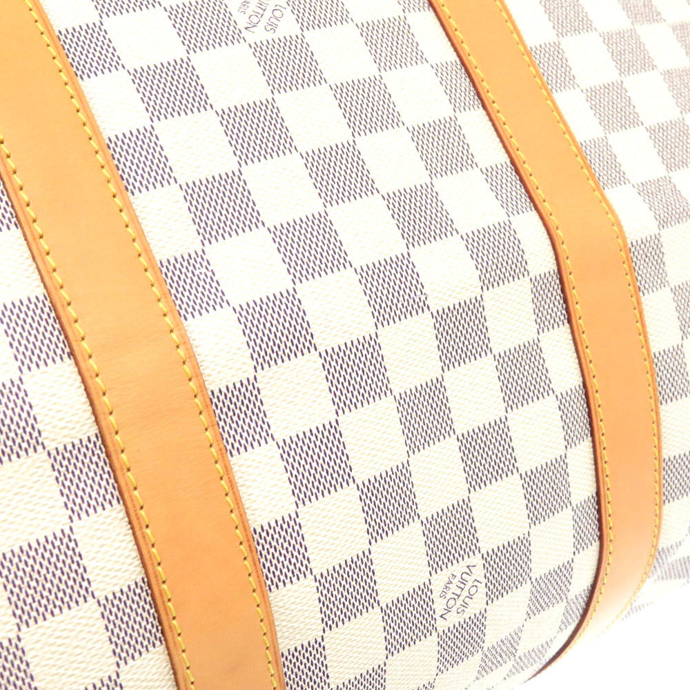 LOUIS VUITTON Boston Duffel bag N41429 Damier Azur Canvas white Keepall bandouliere55 Women(Unisex) Used Authentic