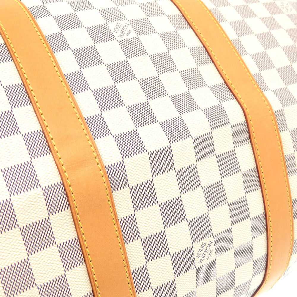 LOUIS VUITTON Boston Duffel bag N41429 Damier Azur Canvas white Keepall bandouliere55 Women(Unisex) Used Authentic