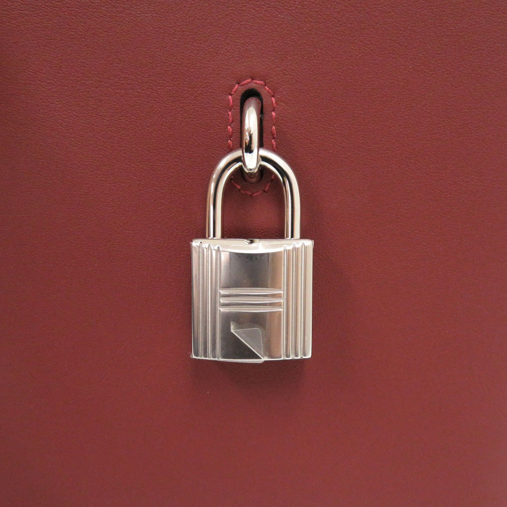 HERMES Notebook Vaux Swift Rouge ash Carne Secret Women Used Authentic