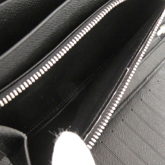 LOUIS VUITTON Long Wallet Purse M63042 Epi Leather Noir Organizer Atoll mens Used Authentic