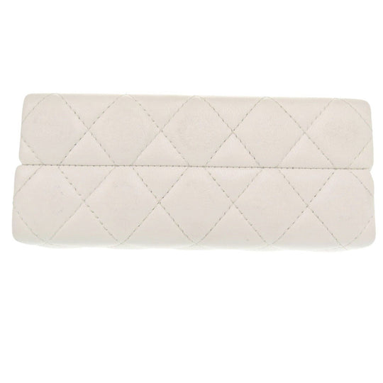 CHANEL Shoulder Bag AP3452 lambskin white ChainShoulder Bag COCO Mark Matrasse Women Used Authentic