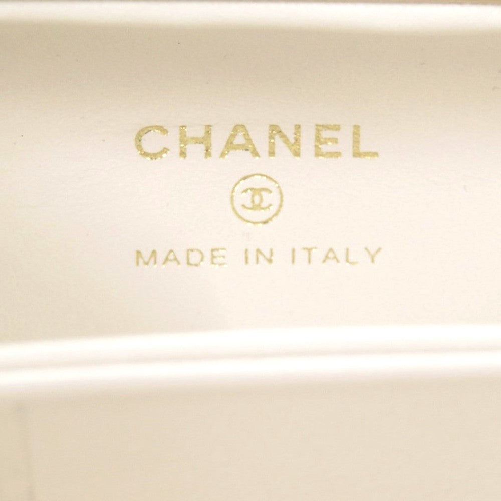 CHANEL Shoulder Bag AP3452 lambskin white ChainShoulder Bag COCO Mark Matrasse Women Used Authentic