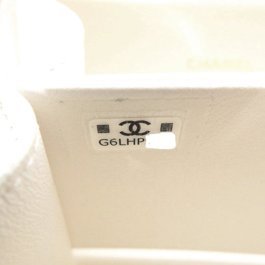 CHANEL Shoulder Bag AP3452 lambskin white ChainShoulder Bag COCO Mark Matrasse Women Used Authentic