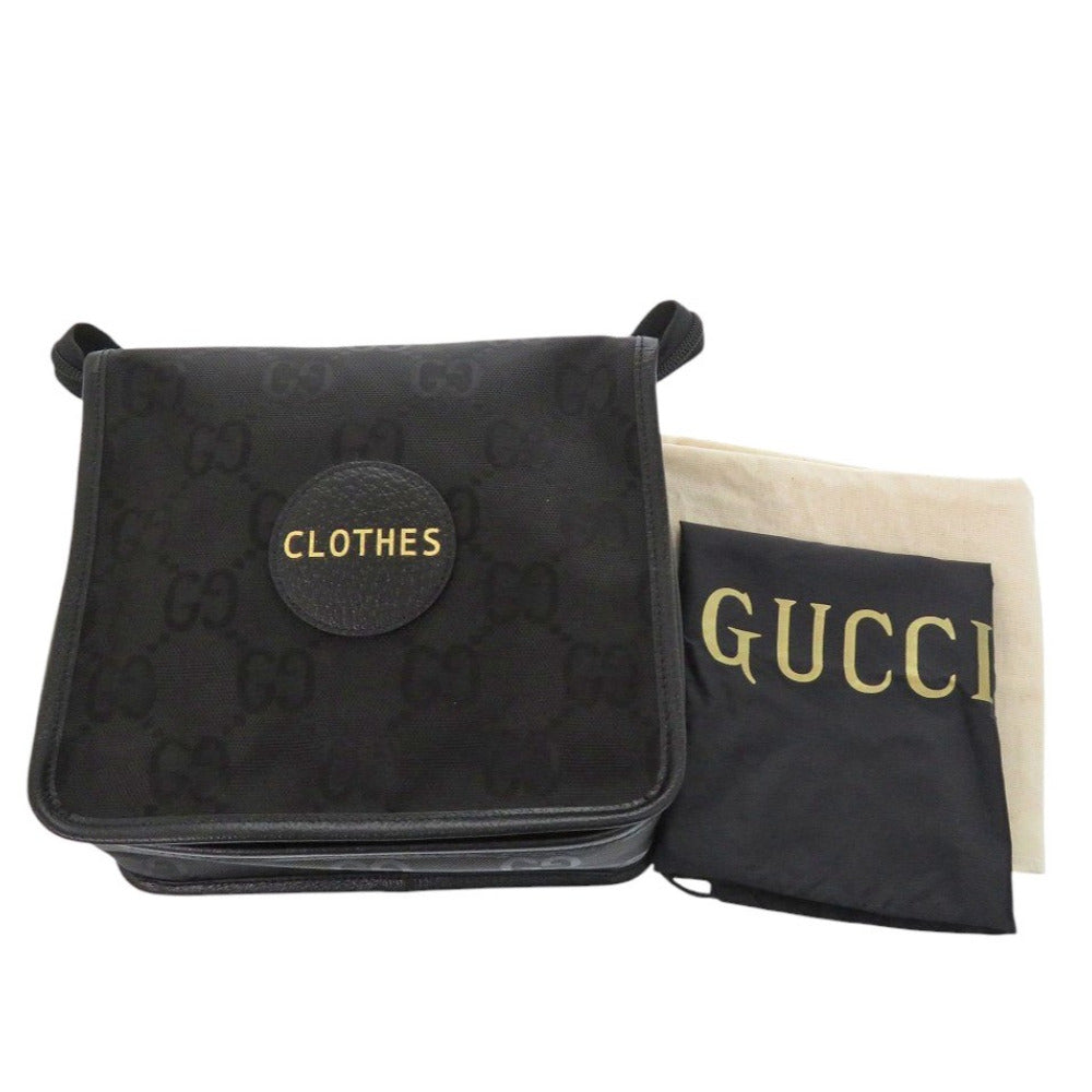 GUCCI Pouch 674801 Nylon canvas, leather black Travel pouch Off the Grid Small Backing unisex(Unisex) Used Authentic