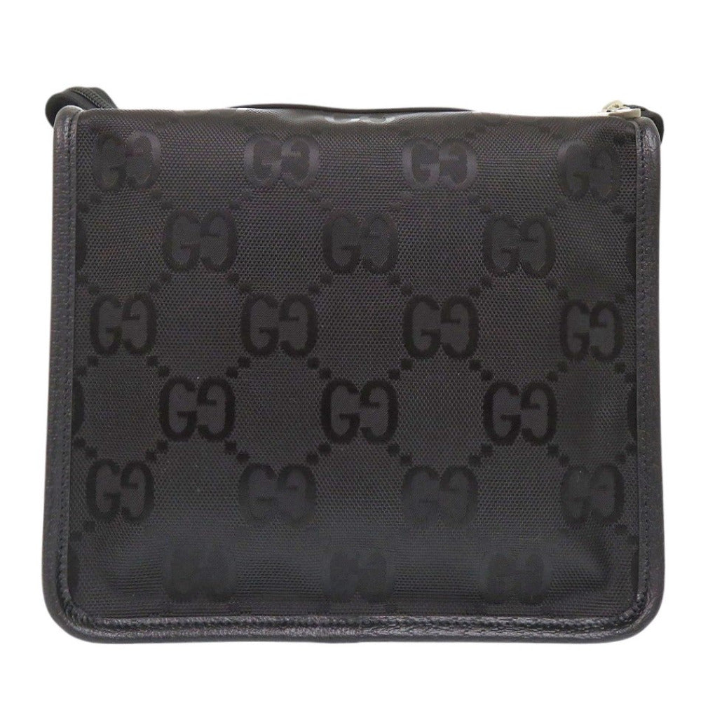 GUCCI Pouch 674801 Nylon canvas, leather black Travel pouch Off the Grid Small Backing unisex(Unisex) Used Authentic