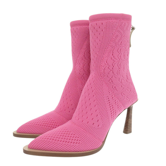 FENDI boots knit pink short boots Women 36 Used Authentic