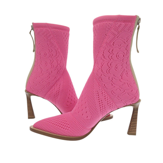 FENDI boots knit pink short boots Women 36 Used Authentic