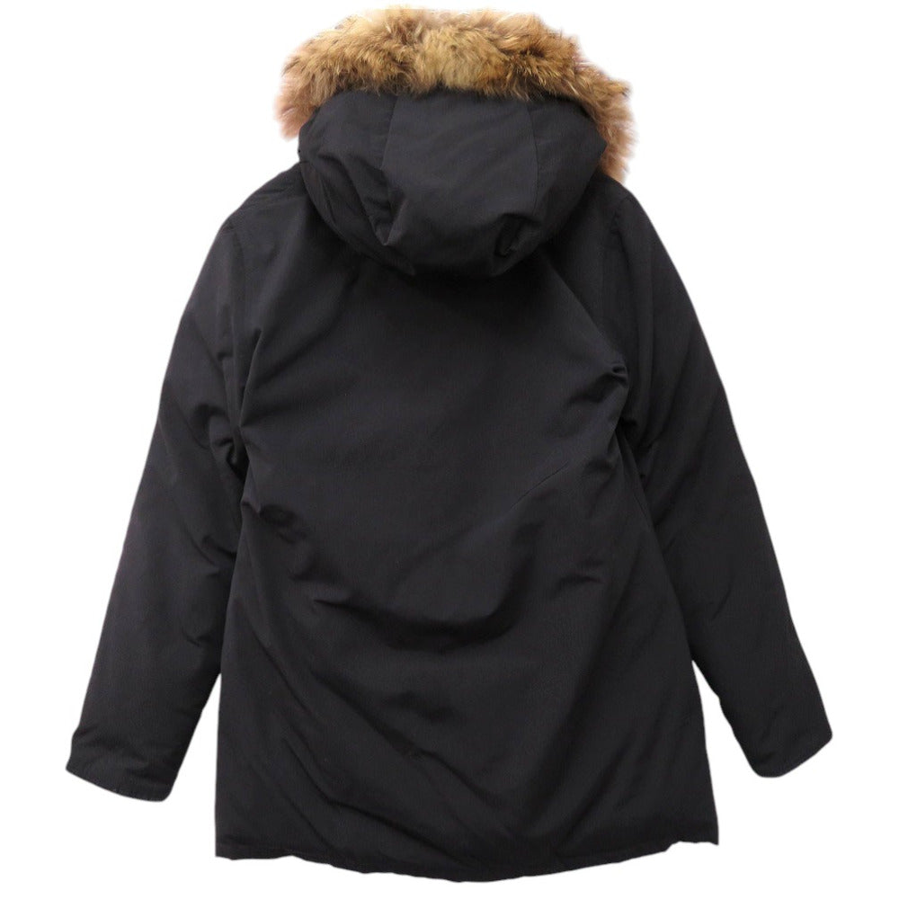 WOOLRICH Down jacket cotton black ARCTIC DETACHABLE FUR PARKA 60/40 Size S Women S Used Authentic