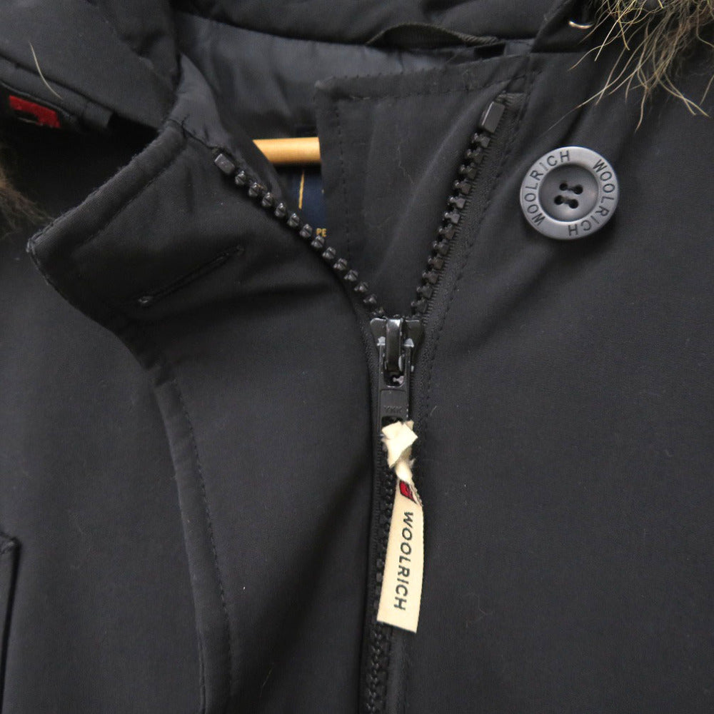 WOOLRICH Down jacket cotton black ARCTIC DETACHABLE FUR PARKA 60/40 Size S Women S Used Authentic