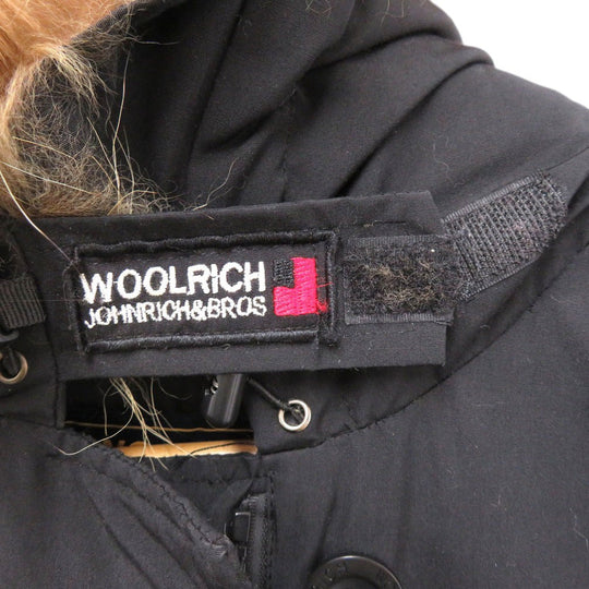 WOOLRICH Down jacket cotton black ARCTIC DETACHABLE FUR PARKA 60/40 Size S Women S Used Authentic