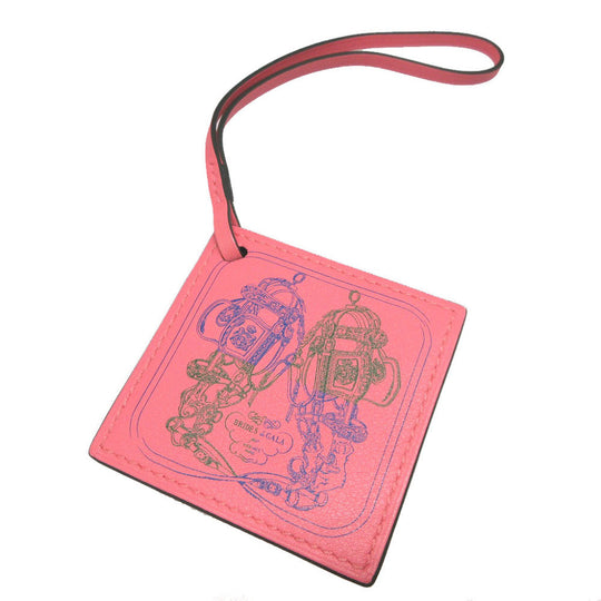 HERMES key ring Vaux Swift Roseet Carenano BRIDES de GALA unisex(Unisex) Used Authentic