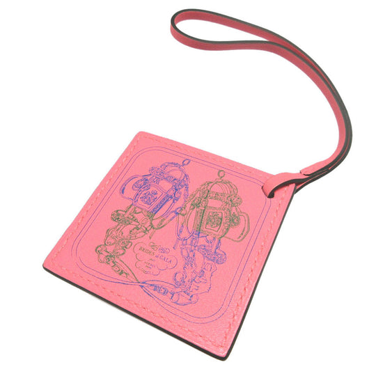 HERMES key ring Vaux Swift Roseet Carenano BRIDES de GALA unisex(Unisex) Used Authentic