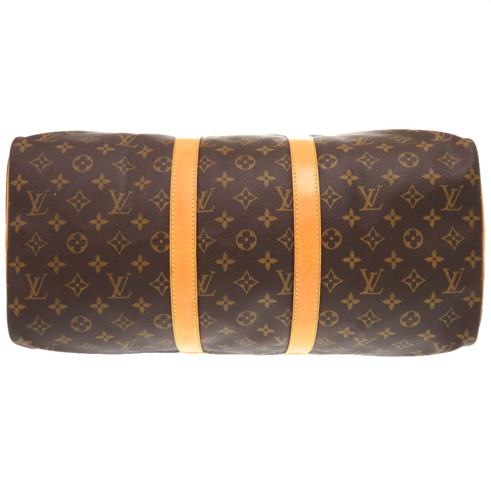 LOUIS VUITTON Boston Duffel bag M41418 Monogram canvas Brown Monogram Keepall bandouliere45 mens Used Authentic