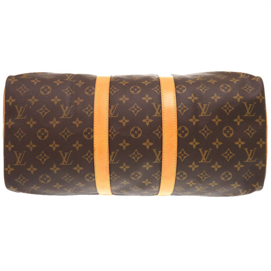 LOUIS VUITTON Boston Duffel bag M41418 Monogram canvas Brown Monogram Keepall bandouliere45 mens Used Authentic