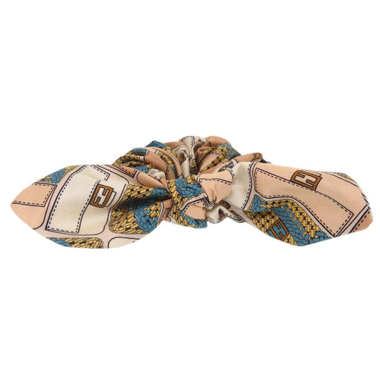 FENDI hair accessory silk Multi Shush Zucca General pattern Women Used Authentic