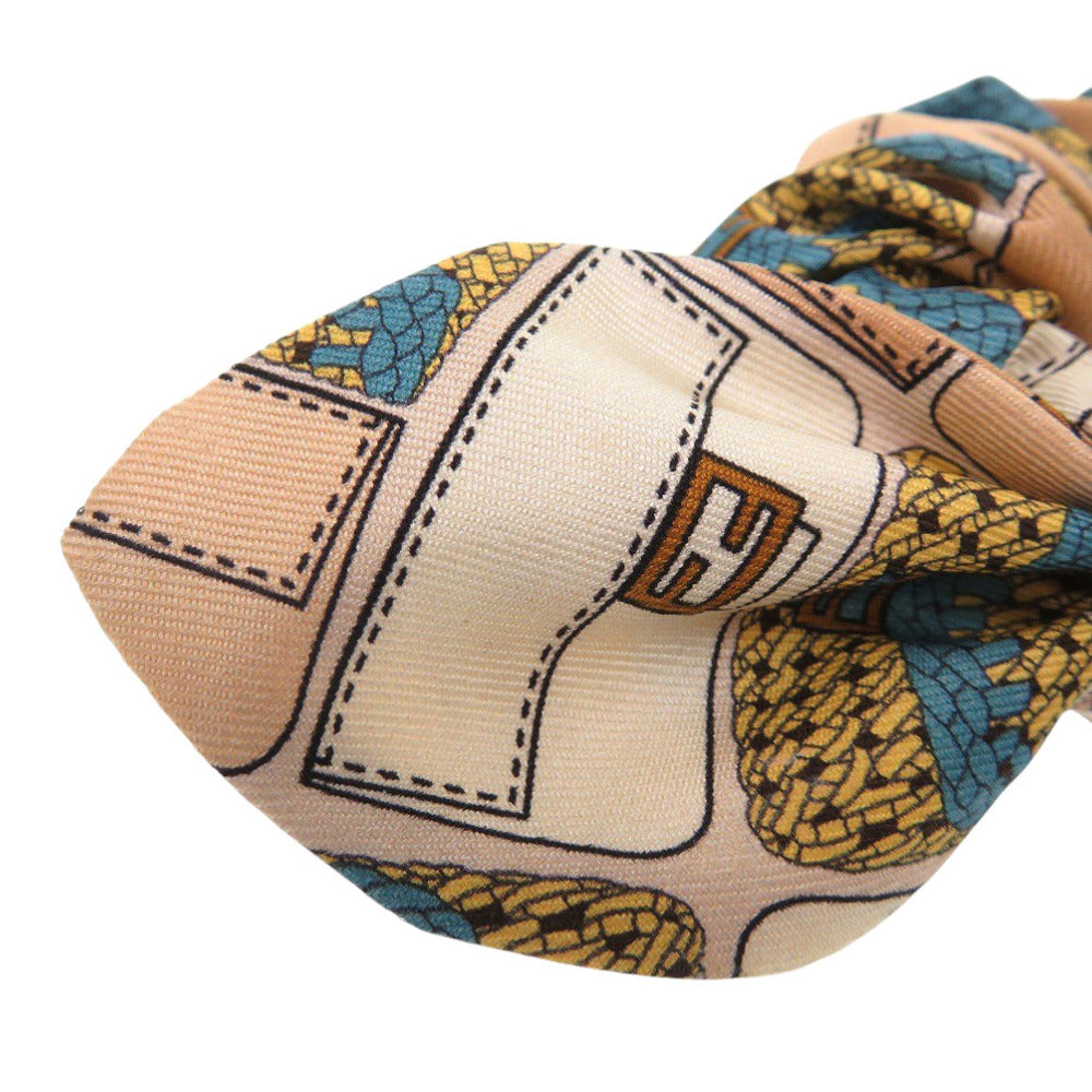 FENDI hair accessory silk Multi Shush Zucca General pattern Women Used Authentic