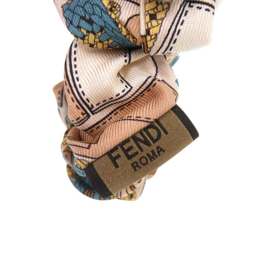 FENDI hair accessory silk Multi Shush Zucca General pattern Women Used Authentic
