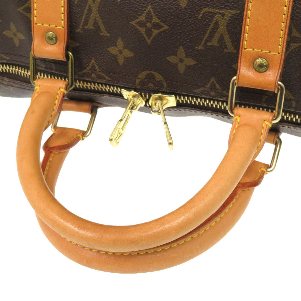 LOUIS VUITTON Boston Duffel bag M41426 Monogram canvas Brown Monogram Keepall 50 mens Used Authentic