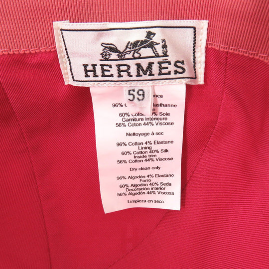 HERMES Other hats cotton Roseboise Cap Davis H Primavera Women 59 Used Authentic