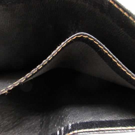 GUCCI Bifold Wallet leather black Bill Compartment Old Gucci unisex(Unisex) Used Authentic