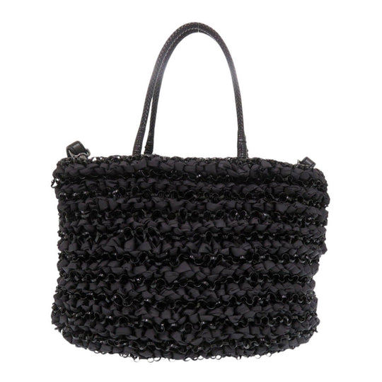 ANTEPRIMA Handbag PVC black Wire bag Women Used Authentic
