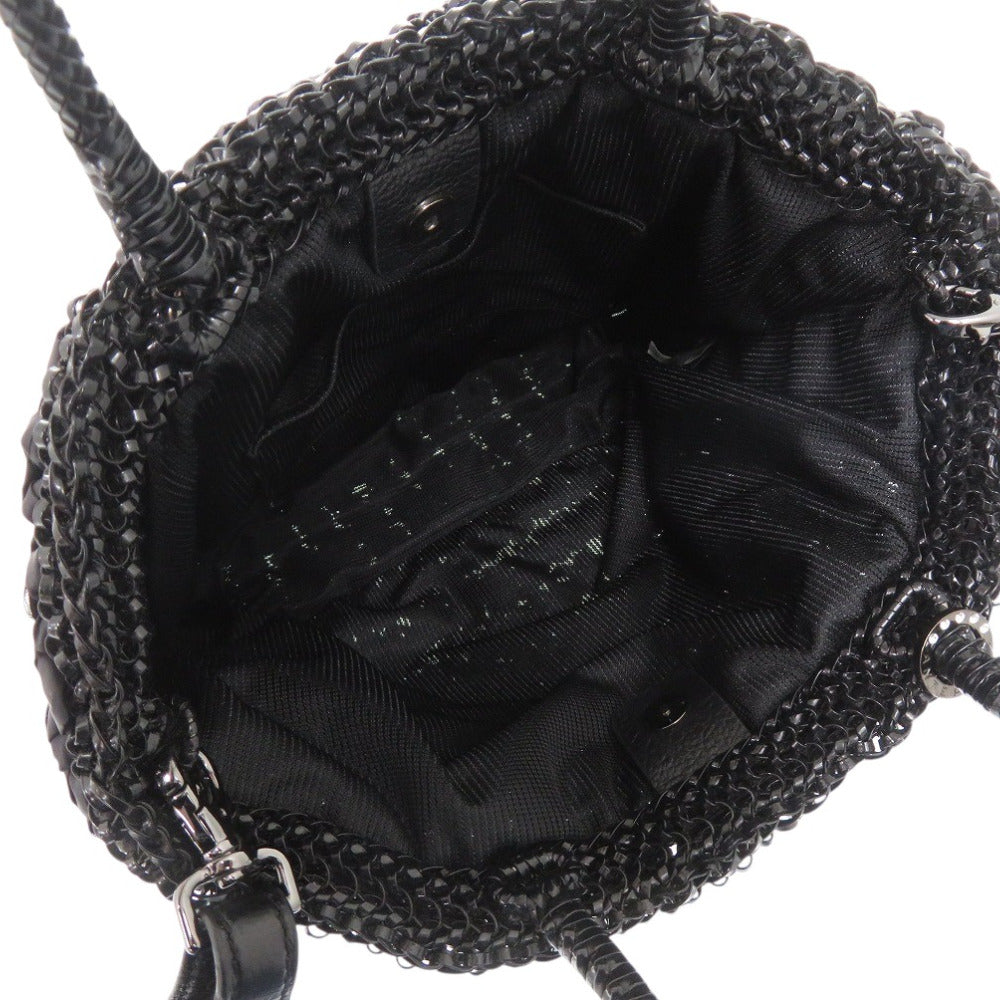 ANTEPRIMA Handbag PVC black Wire bag Women Used Authentic