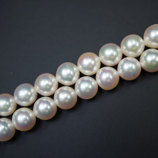 JEWELRY Necklace Akoya Pearl, Silver925 Pearl white Akoya Pearl 8-8.5mm Women Used Authentic