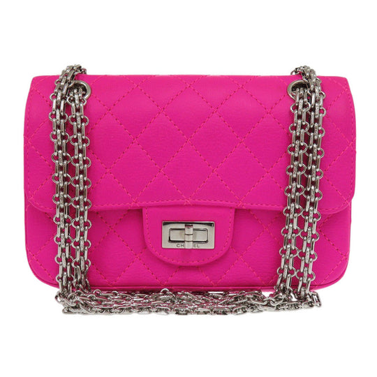 CHANEL Shoulder Bag Calfskin pink 2.55 Matrasse Women Used Authentic