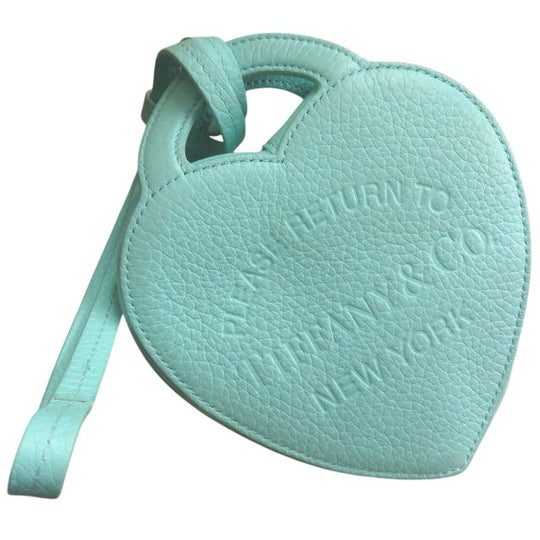 TIFFANY&Co. Coin case leather blue TIFFANY&Co. Pouch Return to TIFFANY&Co. Taurillon Clemence Heart-shaped Logo Coin Case Women Used Authentic