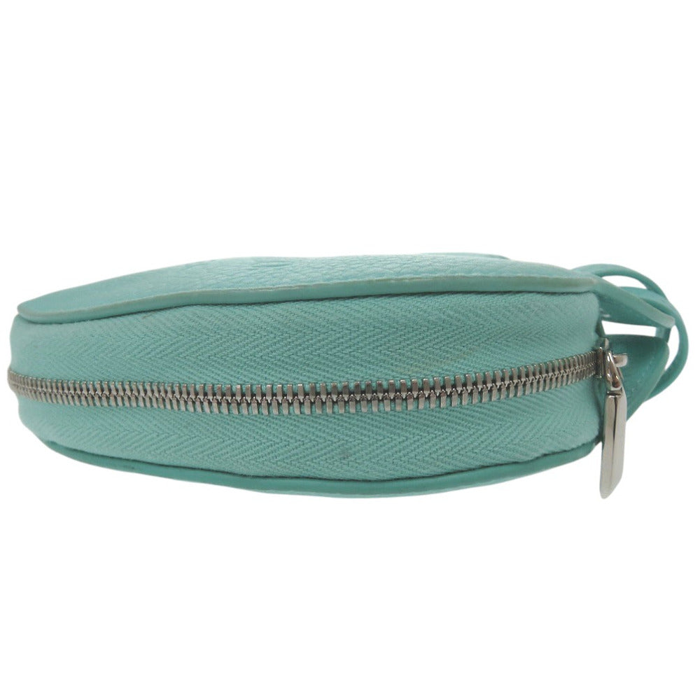 TIFFANY&Co. Coin case leather blue TIFFANY&Co. Pouch Return to TIFFANY&Co. Taurillon Clemence Heart-shaped Logo Coin Case Women Used Authentic