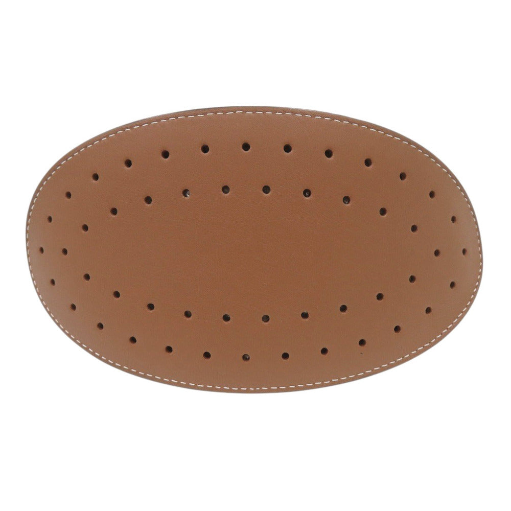 DELVAUX Handbag Leather, Canvas Brown Bread Mini Bucket Women Used Authentic