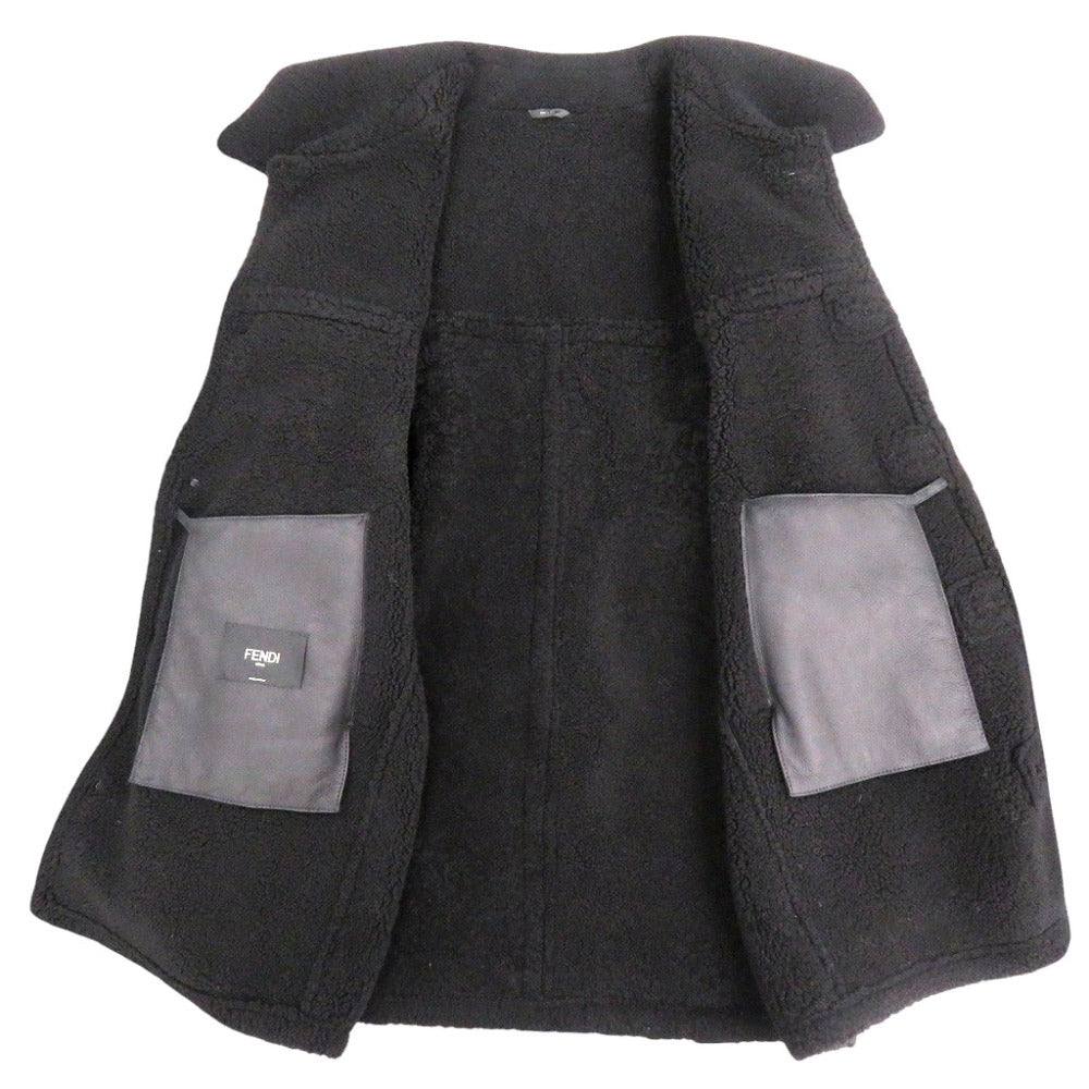 FENDI Other outerwear 13CPC-23 Mouton black mens 54 Used Authentic