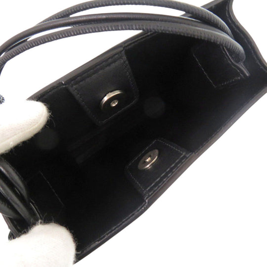 JIL SANDER Shoulder Bag leather black Tangle SM Women Used Authentic