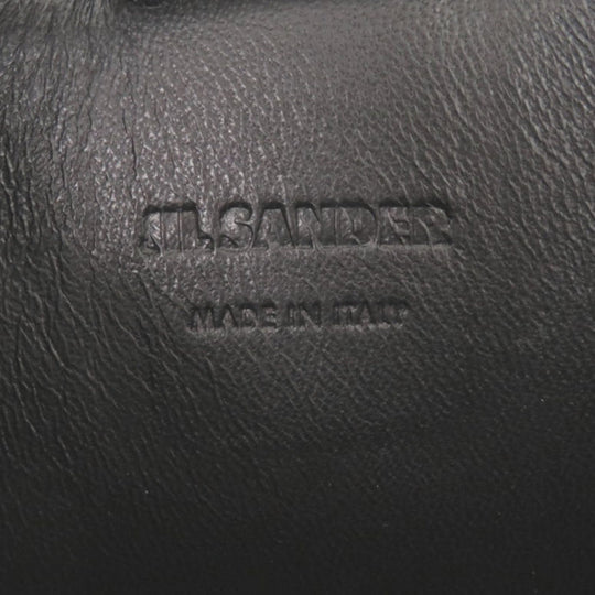 JIL SANDER Shoulder Bag leather black Tangle SM Women Used Authentic