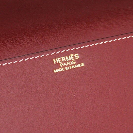 HERMES Clutch bag Vaux Chamonix Rouge ash Women(Unisex) Used Authentic