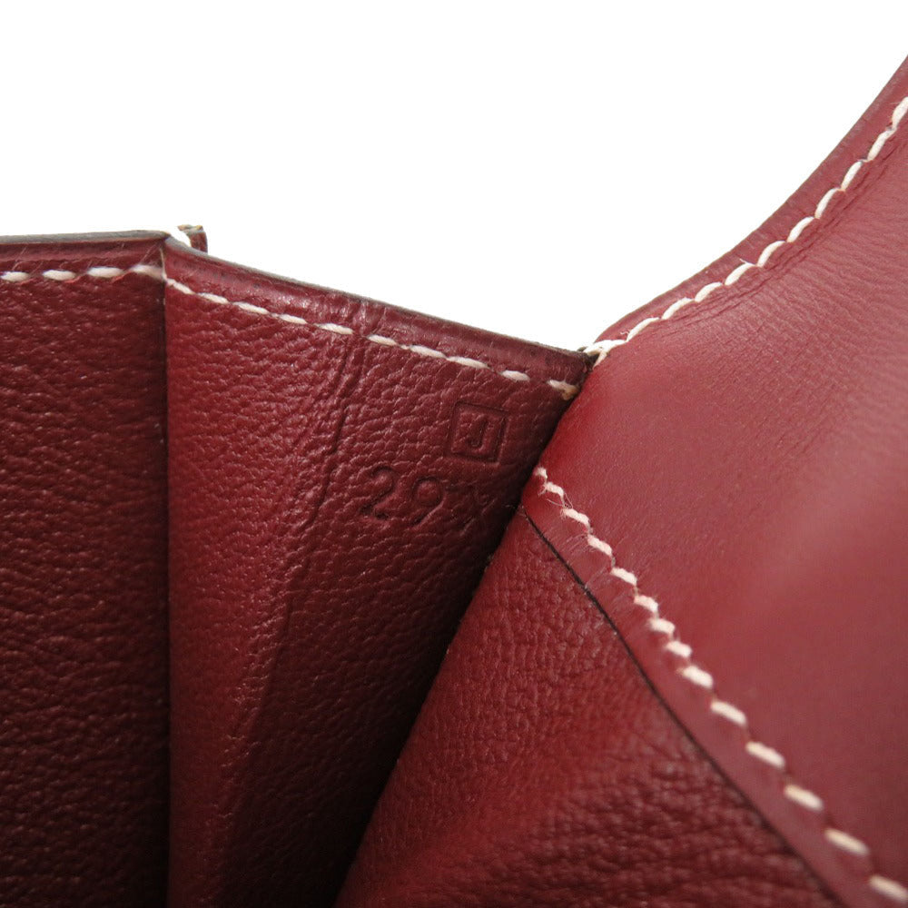 HERMES Clutch bag Vaux Chamonix Rouge ash Women(Unisex) Used Authentic