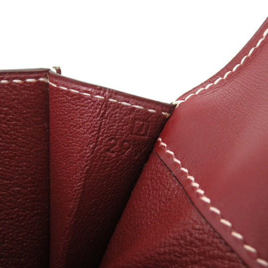 HERMES Clutch bag Vaux Chamonix Rouge ash Women(Unisex) Used Authentic